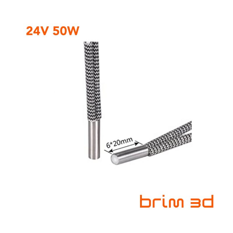 Hotend heater cartridge 24V 50W